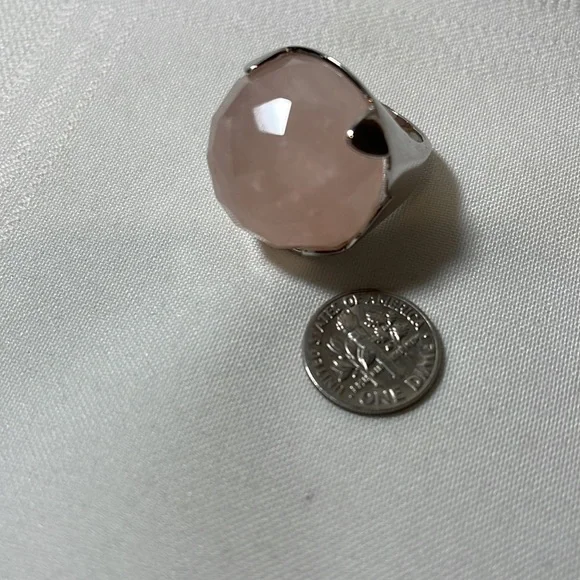 Faceted Rose Quartz Ring - Picture 4 of 10